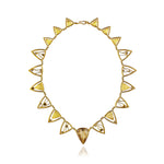 Rutilated Quartz & Diamond Necklace