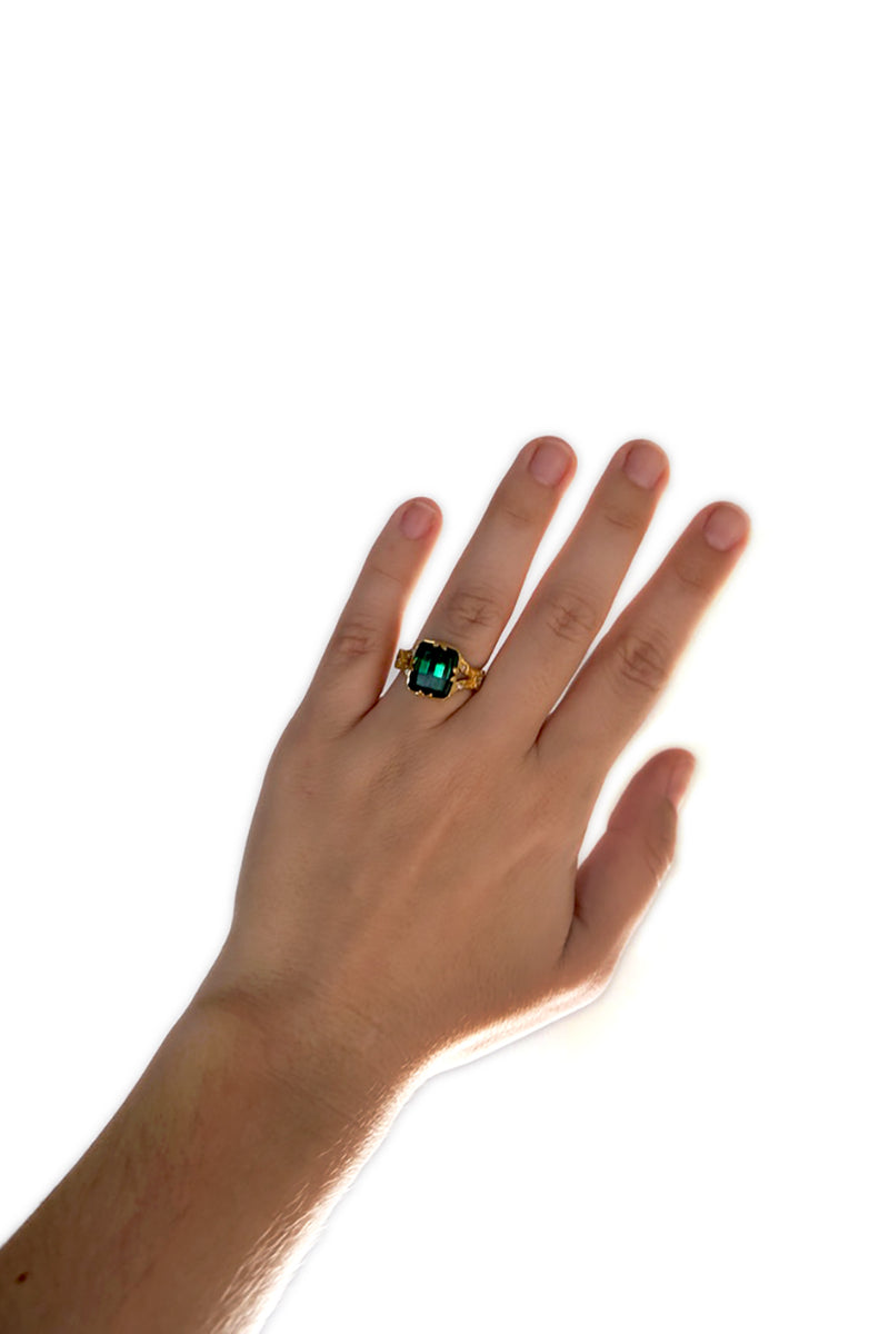 Green Tourmaline Ring