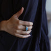 Turquoise  Gold & Silver Ring