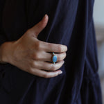 Turquoise  Gold & Silver Ring