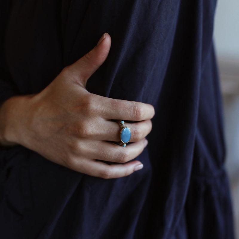 Turquoise  Gold & Silver Ring