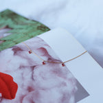 Ruby Rose cut 1.23 carat gold 14kt Chain Necklace