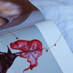 Ruby Rose Cut 1.80 carat  Chain 14kt Gold Necklace