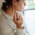 Sugilite & Diamond Ring