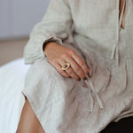 Sugilite Gold & Silver Petal Dress Ring