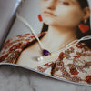Pearl and Sugilite Gold Necklace