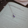 Tanzanite & Moonstone White Gold Necklace