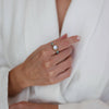 Pearl Turquoise Silver & Gold Ring