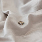 Pearl Turquoise Silver & Gold Ring