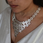 Emerald Silver & Gold Giraffe Necklace