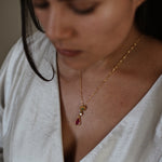 Ruby Emerald & Diamond Pendant