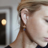 Kyanite, Ruby & Diamond Earrings