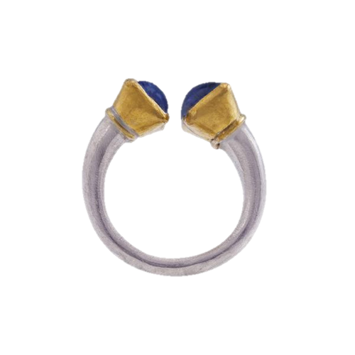 Kyanite Gold & Silver Ring