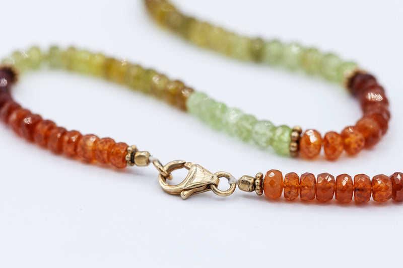 Mali Garnet Gold Plated Necklace