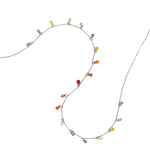 Sapphire Drop White Gold Necklace