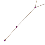 Ruby Rose Cut 1.230 carat set in 14kt Gold Necklace