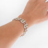Peridot Silver Giraffe Bracelet