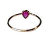 Ruby Rose Cut 0.56 carat 14kt Gold Ring
