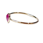 Ruby Rose Cut 0.56 carat 14kt Gold Ring