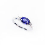 Tanzanite & Diamond White Gold Ring