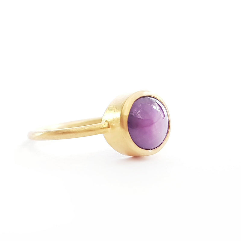 Star Ruby Gold Ring