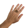 Sugilite Gold & Silver Petal Dress Ring