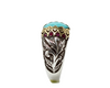 Turquoise Ruby Silver & Gold Ring