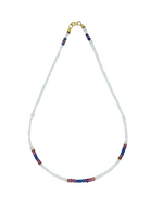 Rainbow Moonstone & Tanzanite Necklace