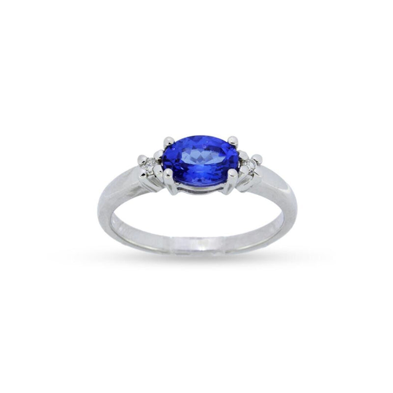 Tanzanite & Diamond White Gold Ring