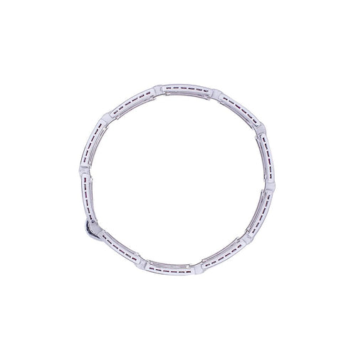 Ruby & Diamond White Gold Bracelet