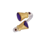 Sugilite Gem Gold & Silver Ring