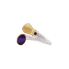 Sugilite Gem Gold & Silver Ring