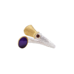 Sugilite Gem Gold & Silver Ring